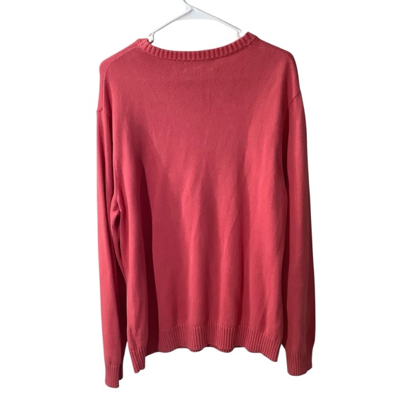 Vineyard Vines Men's Knit Crewneck Sweater in Coral - Picture 2 of 6
